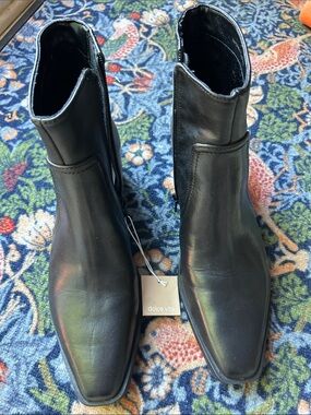 Dolce Vita Black Leather Ankle Boots